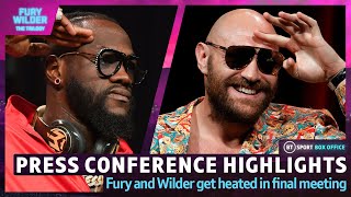 Tyson Fury vs Deontay Wilder 3 Press Conference Highlights 🍿 [upl. by Wake975]