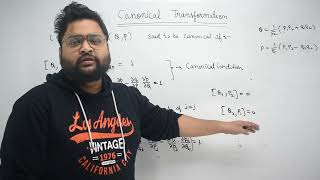 CANONICAL TRANSFORMATION CLASSICAL MECHANICS  CANONICAL USING POISSON BRACKETHINDI [upl. by Dena794]