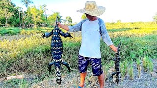 NAKAKATAKOT ANG NAHULI KONG BAYAWAK  Monitor Lizard Hunting [upl. by Inahs568]