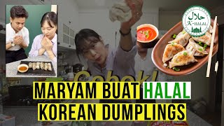 Maryam cakap kita CEBOK TAUHU macam ni Resepi Halal Korean Dumplings  Mandu [upl. by Hazel]