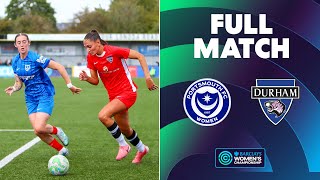 Full Match Portsmouth v Durham  Barclays Womens Championship 202425 [upl. by Orvie]