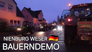 Nienburg Weser Bauernprotest Bauerndemo 🇩🇪 [upl. by Mulcahy]