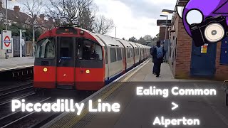 Picadilly Line Journey Ealing Common  Alperton [upl. by Aivon306]