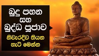 බුදු පහන සහ බුද්ධ පූජාව නිවැරදිව තියන හැටි  Proper Way To Pray Before The Lord Buddha [upl. by Carilyn]