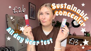 Testing sustainable concealers Luxury vs ‘budget’ makeup brand first impressions✨ [upl. by Ciaphus]