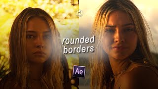 rounded borders  after effects [upl. by Wrightson868]