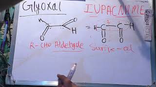 glyoxal iupac name In Hindi  iupac nomenclature of organic chemistry  iupac name [upl. by Simon312]