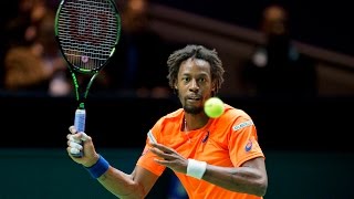 Monfils hits triple tweener [upl. by Meehar]