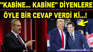 KABİNE KABİNE DİYENLERE ÖYLE BİR CEVAP VERDİ Kİ [upl. by Imoin]