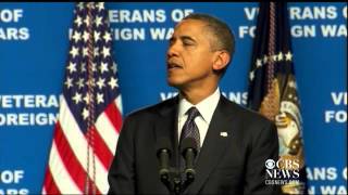 Obama salutes US vets killed in CO shooting [upl. by Hseham]