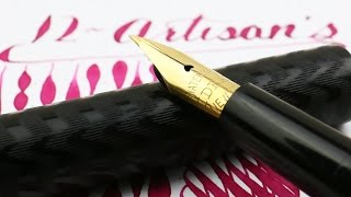 Vintage Waterman IDEAL No 12  Rare 18k Gold Artisans Flex Nib [upl. by Ibmab]