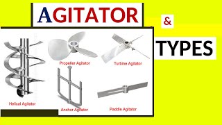 Turbine Agitators  Paddle Agitators  Anchor Agitators  Propeller Agitators  Helical Agitators [upl. by Liliane]