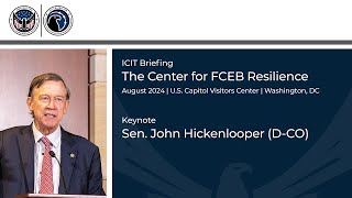 ICIT FCEB Launch Event Keynote  Senator John Hickenlooper [upl. by Freed]