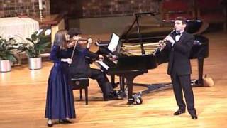 Aram Khachaturian Trio for clarinet violin and piano  2nd movement Allegro [upl. by Ainat]