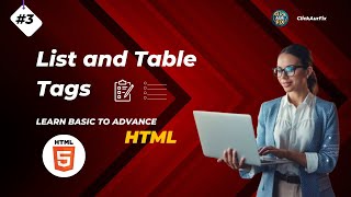 HTML List amp Table Tags A Beginners Guide fullstackcourse [upl. by Ulysses]