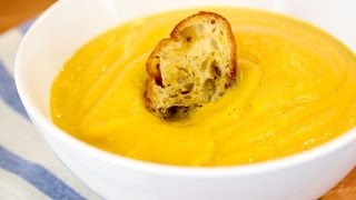 Roasted Butternut Squash Soup Recipe Dairy  Gluten Free  Healthy Holiday Recipe [upl. by Haakon63]