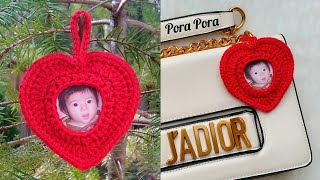 Crochet Valentine Heart I Valentines Day Crochet Ideas I Beginner Friendly Crochet Projects [upl. by Assetan]