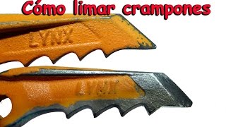 Cómo limar crampones [upl. by Elyrrad]