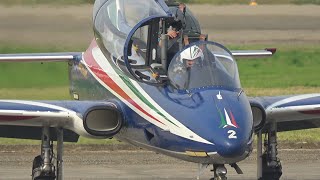 FRECCE TRICOLORI  AEROPORTO DI SDAMIANO 12102024 PARTENZA [upl. by Coombs]