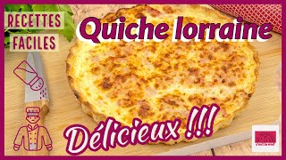 La recette de la fameuse quiche lorraine Un vrai délice [upl. by Ateekal]