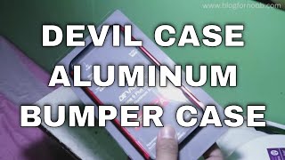 DEVILCASE TYPE X WHOLE ALUMINUM BUMPER CASE [upl. by Buff]