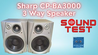 Sharp CPBA3000 3 Way Speaker Sound Test [upl. by Ailesor]