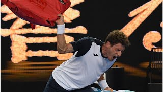 Pablo Carreno Busta ‘explodes’ booed off court in Australian Open fiasco [upl. by Damara873]