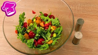 Rucola Mango Salat selber machen  Honig Senf Dressing  Rezepte schnell und einfach  Salat Rezepte [upl. by Nnodnarb]