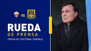 Rueda de prensa previa al Elche CF  AD Alcorcón [upl. by Dnaltruoc]