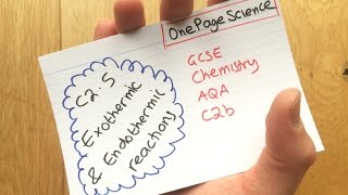 C25 Exothermic amp Endothermic reactions FlashCards GCSE AQA C2b [upl. by Mihcaoj]