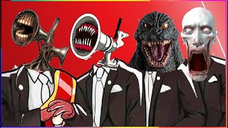 SIREN HEAD amp GREAT MOTHER MEGAPHONE amp GODZILLA amp SCP096 amp Coffin Dance X Baby Shark COVER [upl. by Nodnyl102]