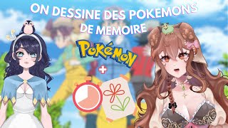 CHALLENGE ON DESSINE DES POKEMONS DE MEMOIRE feat Egloo [upl. by Goldston895]