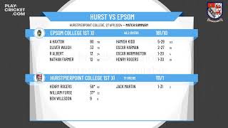 Hurstpierpoint College 1st XI v Epsom College 1st XI [upl. by Jerol96]