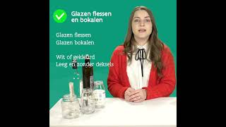 Sorteren voor iedereen  Hoe omgaan met afval uit glas [upl. by Artima]