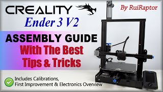 Creality Ender 3 V2  ASSEMBLY GUIDE With Tips amp Tricks [upl. by Jueta]