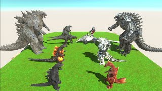 Legendary Godzilla VS Mechagodzilla The Final Godzilla Epic Battle  Animal Revolt Battle Simulator [upl. by Nuahsyt]