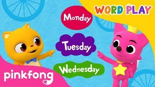 Seven Days  Word Play  3D Nursery Rhyme  Pinkfong Songs for Children [upl. by Llewsor]