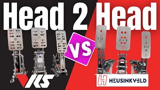 VRS Pedals Vs Heusinkveld Sprints Sim Racing pedal Comparison [upl. by Ydner]