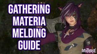 FFXIV 238 0415 Gathering Gear Materia Melding Guide [upl. by Ordnas679]