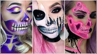 INCREIBLES MAQUILLAJES PARA HALLOWEEN 2023 Easy Halloween Makeup Tutorial 2024 halloween2023 [upl. by Vasili]