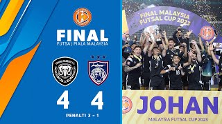 Sorotan Perlawanan Pahang Rangers 4 3  4 1 Johor Darul Tazim  Final  Futsal Piala Malaysia [upl. by Ermey]