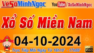 XSMN Minh Ngọc  Trực tiếp Xổ Số Miền Nam  KQXS Miền Nam ngày 04102024 KQXS Hôm Nay XSTT XSKT [upl. by Poppy392]