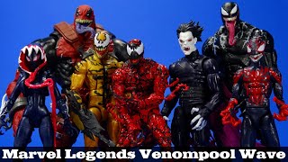 Marvel Legends Venom Venompool Wave Carnage Morbius Phage Miles Gwen Hasbro Figure Review [upl. by Reagen]