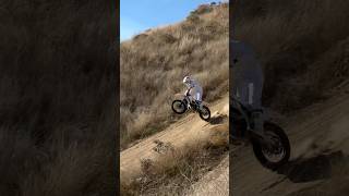 Dirt bike rider lands in wheelie from huge whip [upl. by Traggat]