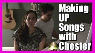 Making Up Songs With Chester See LanaVlogs  Day 28 [upl. by Esinek]