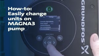 Howto Easily change units on MAGNA3 pump [upl. by Eltsirc]