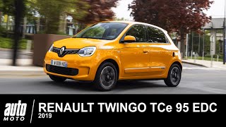 2019 Renault Twingo TCe 95 EDC Intens ESSAI AUTOMOTOCOM [upl. by Eitirahc67]