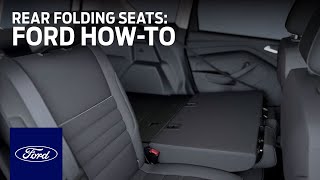 Rear Folding Seats with Side Release and Folding Head Restraints  Ford HowTo  Ford [upl. by Athalee25]