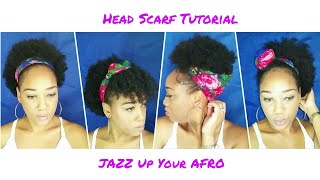 Quick ampEasy Headscarf Styles for AFRO ShortMedium Natural Hair [upl. by Kathie437]