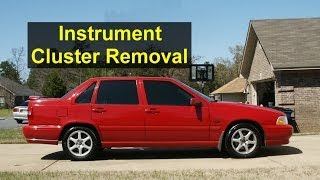 Instrument cluster removal Volvo S70 V70 XC70  VOTD [upl. by Collis]